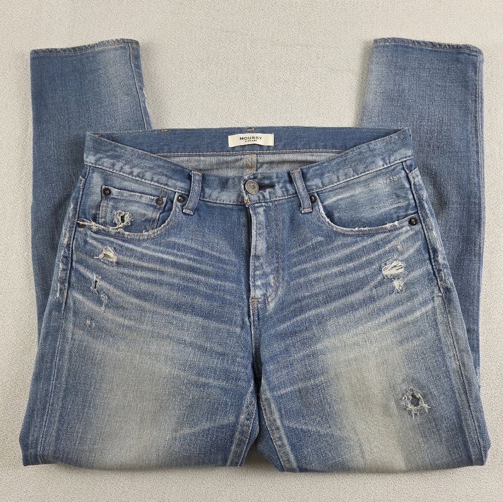 Moussy Vintage Slim Ankle Blue Jeans Women's 28
